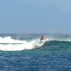 83- Surfeur dans la passe de Fare 